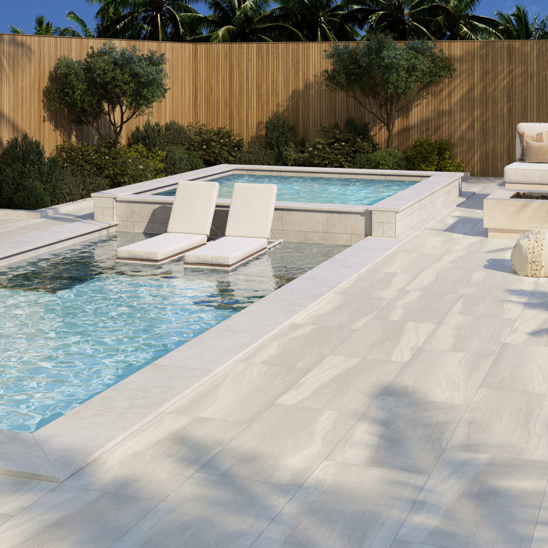 Mood Ivory 12 in. x 23 in. Matte Porcelain Floor and Wall Tile (11.38 sq. ft./Case), Ivory