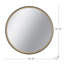 Miroir décoratif 31,3 "deux tons noir mat et bois naturel