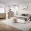 Lit tapissier - Caramel et sable blanc-846192258