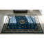 Hand Knotted Wool Area Rug in Blue