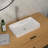 Semi-Recessed Ceramic Bathroom Sink-120248594