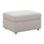 Repose-pieds 30 po en velours beige et noir avec rangement