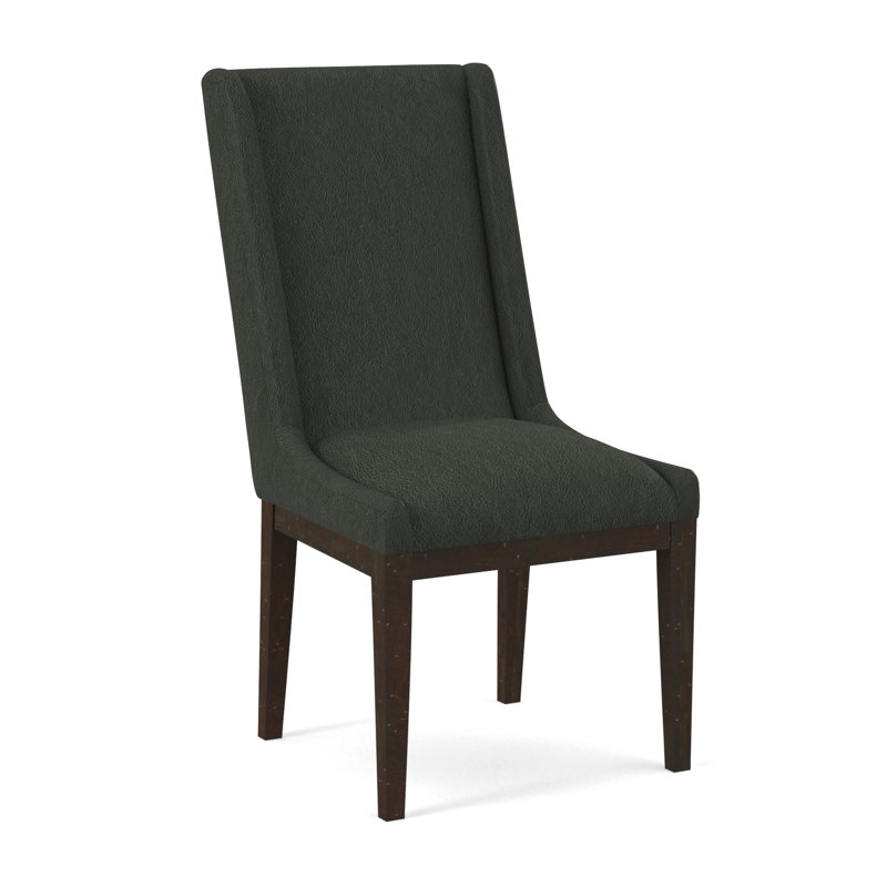 Upholstered Dining Chair, Salvador Asphalt, Espresso