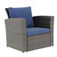 4-Piece Wicker Patio Conversation Set With Glass Table And Cushions-1449503543-1449503542