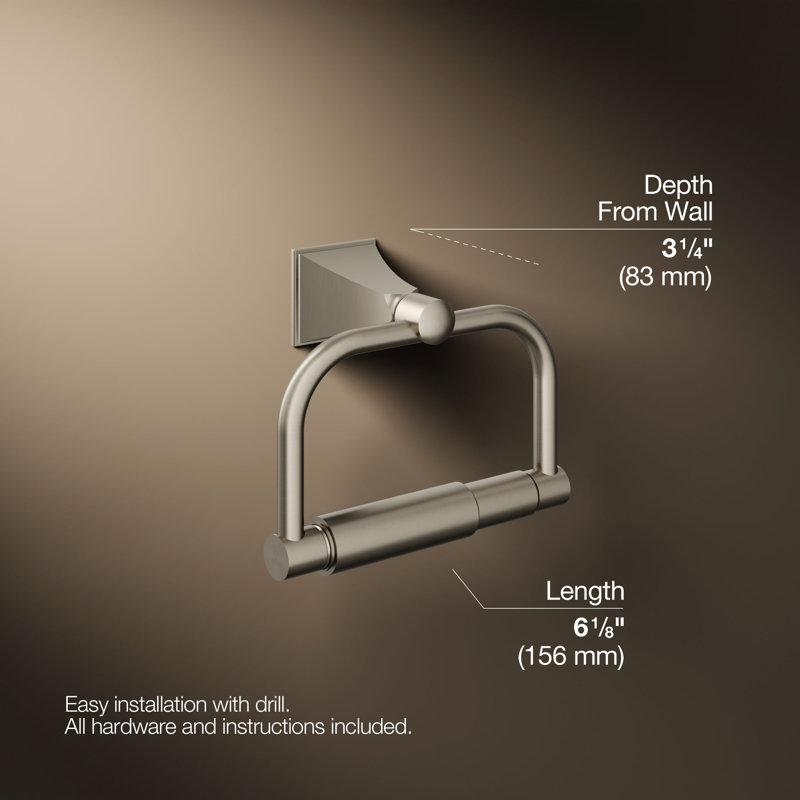Memoirs® Wall Mount  Toilet Paper Holder, Vibrant Brushed Nickel