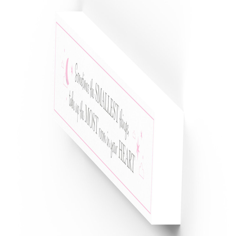 Cumbria Text & Numbers Letter Block, White/Pink