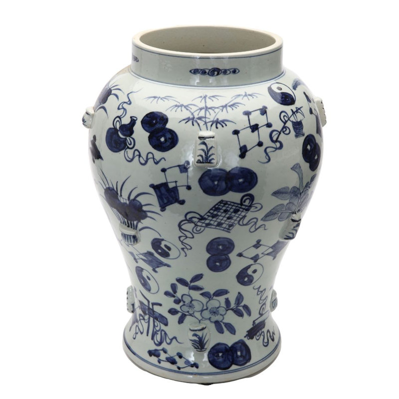 Porcelaine bleue et blanche Templ