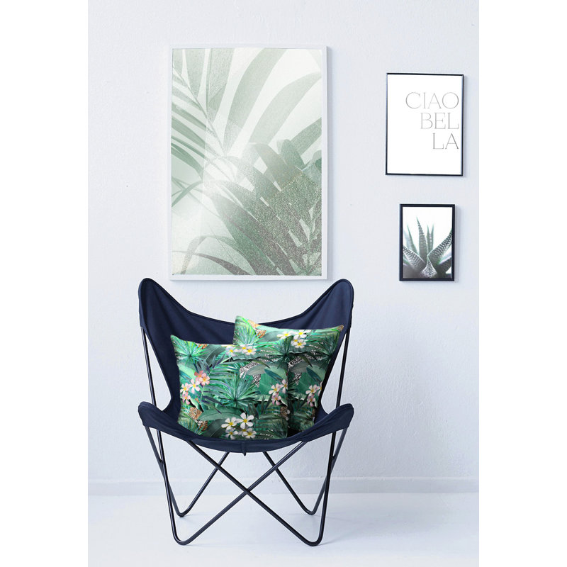 Floral Square Cushion Cover Cushion, 49 x 49cm