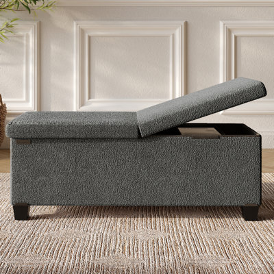 Vérrant Boucle Storage Ottoman Bench
