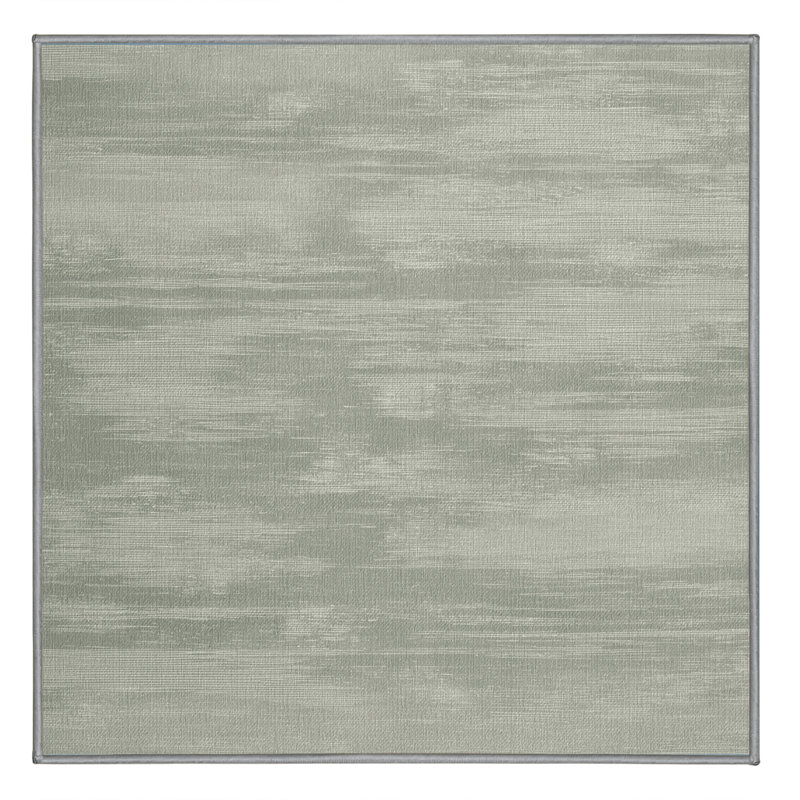 Machine Washable Abstract Brown Area Rug, Square 5'