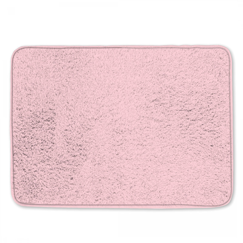 Solid Pink Background Bath Mat, 34in W x 21in L