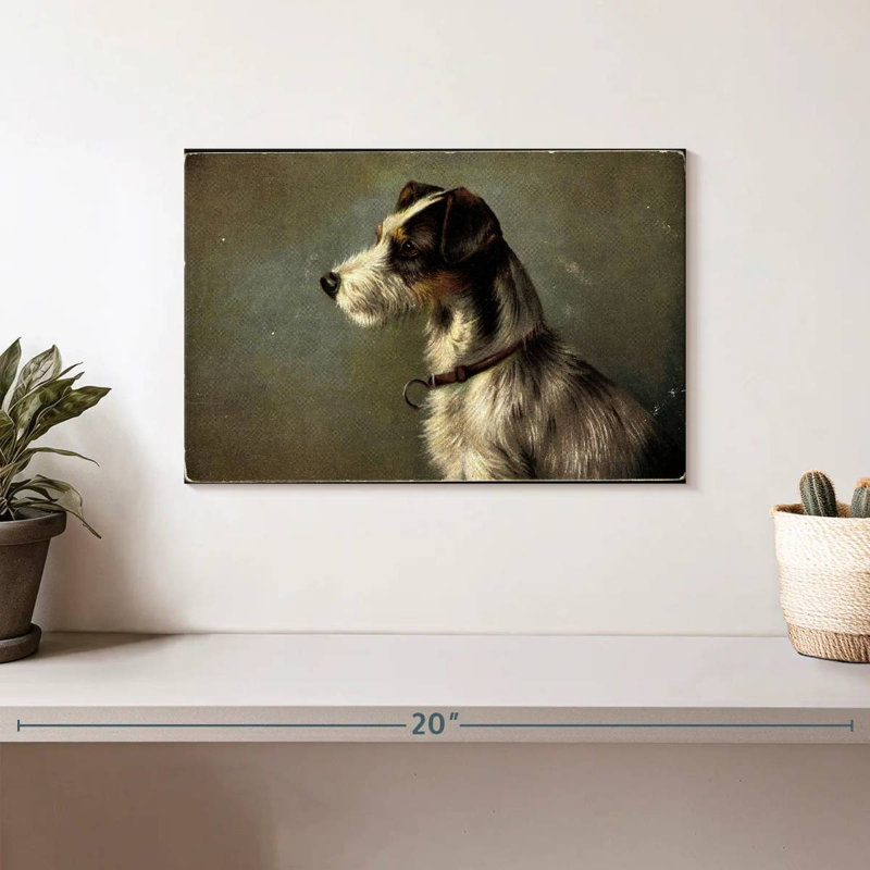 Col de l'artiste Jack Russell Terrier, H 8 po x l 12 po