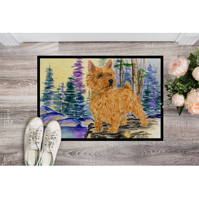 Tapis de porte d’intérieur anti-dérapant norwich terrier
