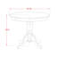 Table de salle à manger antique - un plateau de table rond en bois avec base piédestal-1368133166-1368133169-1368133174
