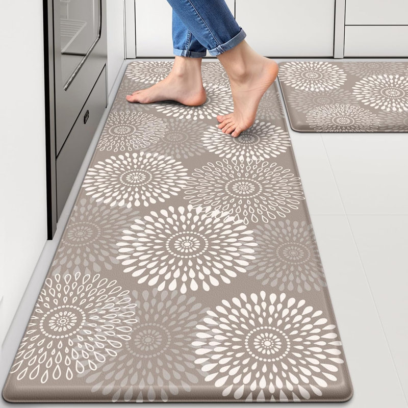 Ensemble de 2 tapis de cuisine antidérapants et antidérapants