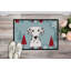 Tapis pour porte d’extérieur antidérapant dalmatien de noël winter-16655281