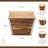 Cavorn Tapered Square Brown Planter Bucket-1937800478