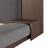 Floor Upholstered Platform Bed With Extended Wood Headboard & Bedside Shelf,No Box Spring Needed-912949081