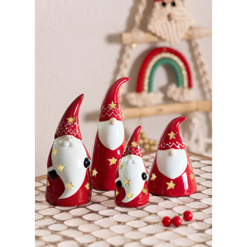 Elegant Decorative Object, Red & White Ceramic Accent, 2.0 x 2.0 x 4.3 inches | 100% Ceramic, Perfect for Home Decor & Gift Giving | Stylish Addition to Any Room, Eye-Catching Design