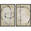 Ensemble de décorations murales style minimaliste Mid-Century Polygon-98109994-98109995
