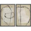 Ensemble de décorations murales style minimaliste Mid-Century Polygon-98109996-98109994