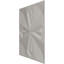 L 19 5/8 po x H 19 5/8 po Panneau mural décoratif 3D EnduraWall Nikki, brume métallique rustique universelle (couvre 2,67 pieds carrés)-123532405