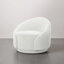 Fauteuil demi-tonneau pivotant rembourré Aunna-198877775