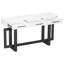 Longue console à 3 fonctions, pour le salon - option de rangement moderne gris et blanc, couloir
