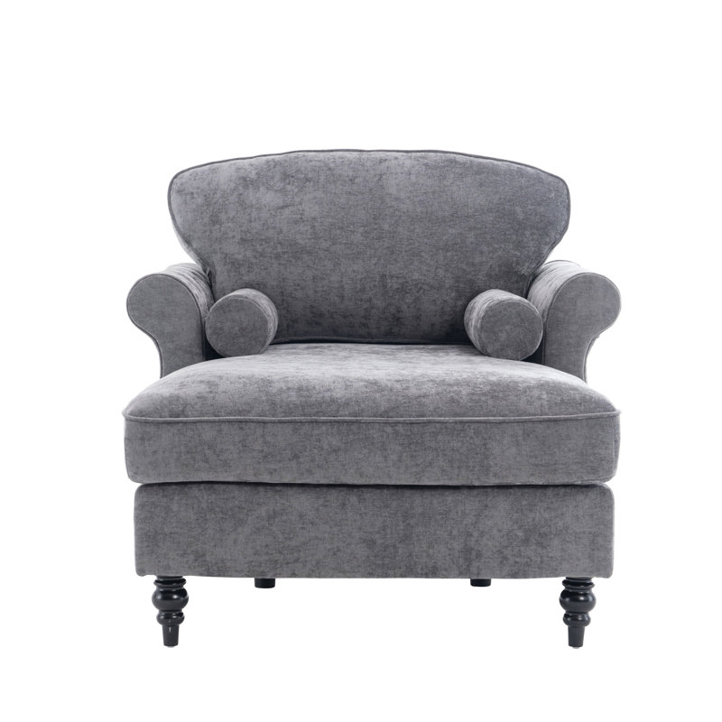 [Nouveau] Chaise longue surdimensionnée d'intérieur, Gris foncé