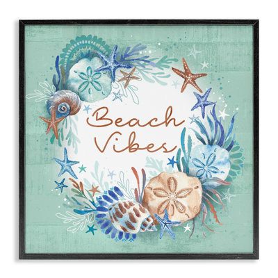 «Beach Vibes & Seashells», estampe numérique par Courtney Morgenstern