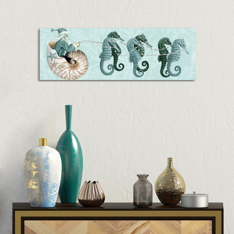 The Sea Santa Collection D by Grace Popp - Wrapped Canvas Panoramic Gallery-Wrapped Canvas Giclée
