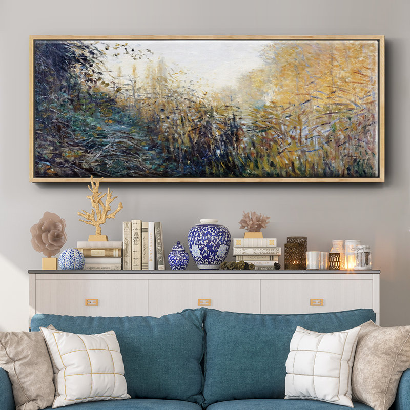 The Reeds (study), 1876- Framed Canvas