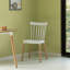 Chaise de salle à manger moderne en plastique avec pieds en bois de hêtre Windsor, orange, ensemble de 2-1699155944