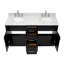 Ensemble de meuble-lavabo double 61 po Partham-94350907