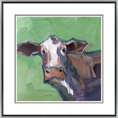 Brown Cow Painting by Joseph Mota