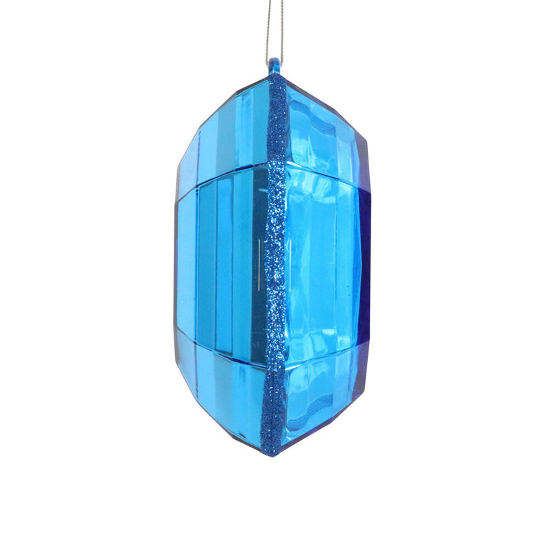 Ornement en forme de paillettes carrées de 6 po Melbeta The Holiday Aisle®., Bleu