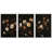 Vintage Floral Canvas Wall Art Set, Dark Botanical Framed Art Prints for Classic Bedroom or Elegant Living Room Gallery Wall Decor-112455215-112455248-112455224