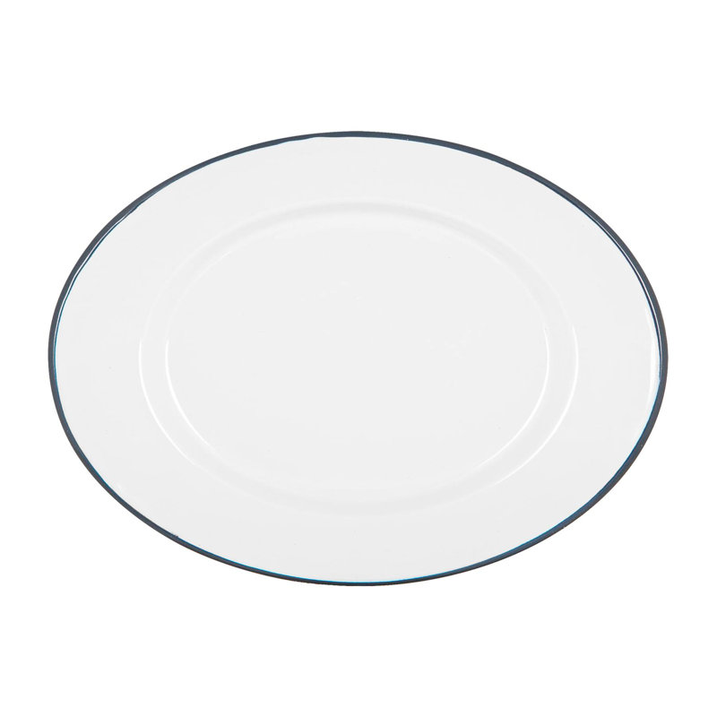 Argon Tableware Enamel Platter, Blue