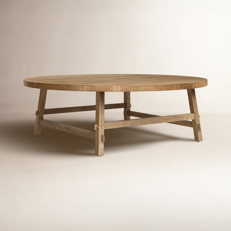 Loleta Solid Wood Single Coffee Table, Medium Brown, 16" H x 48" L x 48" W