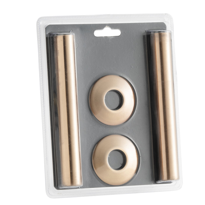 Abbeyville Heating Radiator Pipe Shrouds/Covers /Sleeves & Collars, Copper, 130mm H x 18mm W x 18mm D
