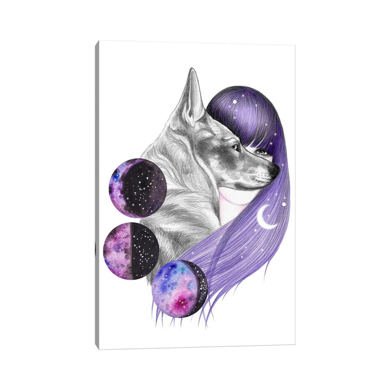 Moon Magic by Andrea Hrnjak - Wrapped Canvas Print, 101.6 cm H x 66.04 cm W x 1.91 cm D