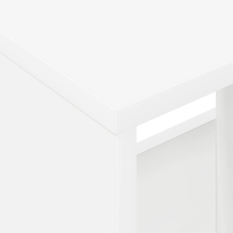 Wood Free Standing Magazine Rack, White