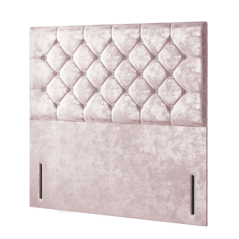 Farallones Upholstered Headboard, Pink, Double (4'6)
