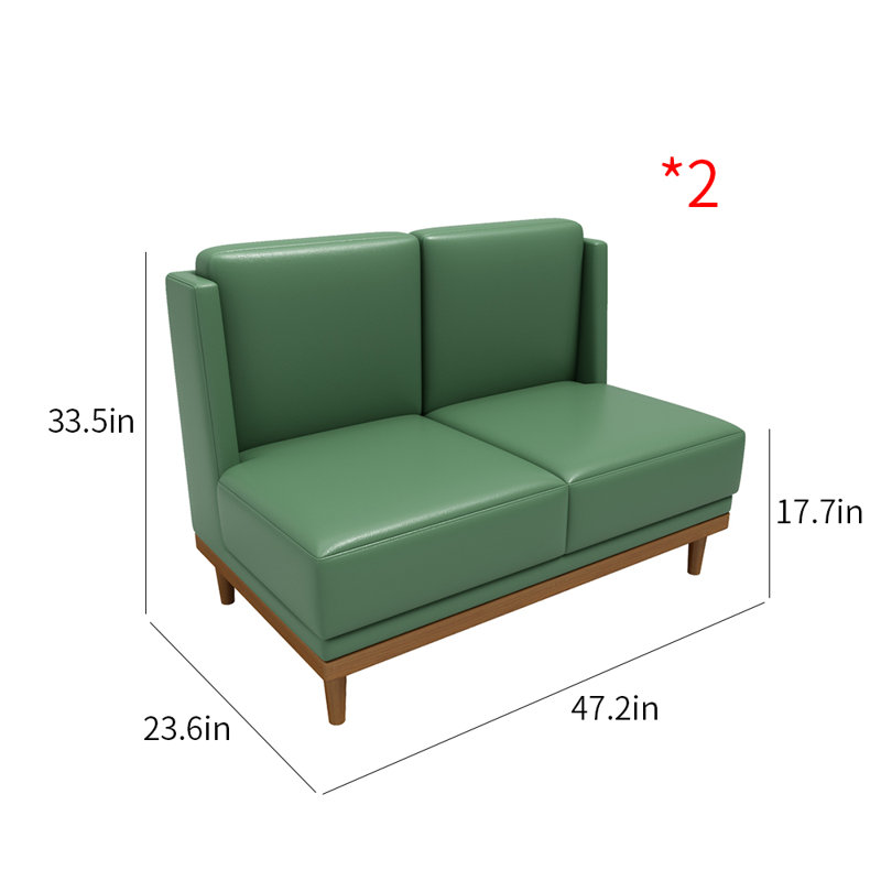 Banc rembourré en similicuir Western