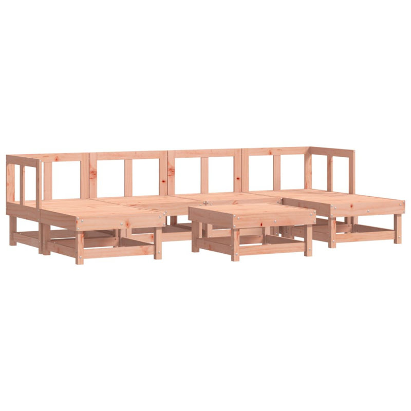 Vidaxl 7 Piece Garden Lounge Set Solid Wood Douglas