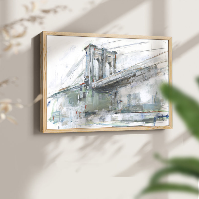 Brilliant City Study III - Reproduction encadrée - Restickable, H 8 po x l 10 po, Naturel