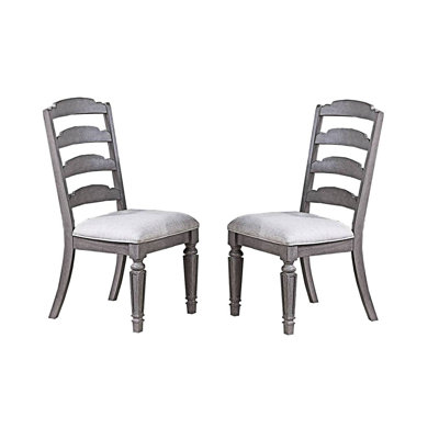 Chaises d'appoint en bois (ensemble de 2)