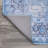 Abhirami Ornate Medallion Machine-Washable Blue/Navy Rug-1882057433