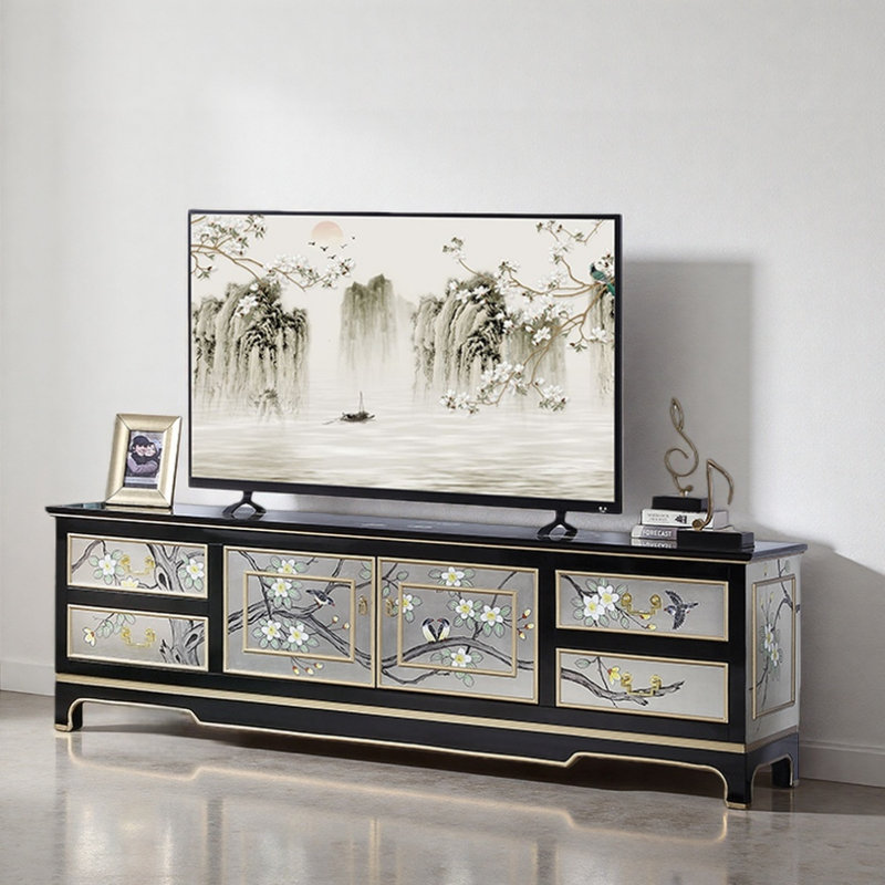Meuble télé minimaliste peint