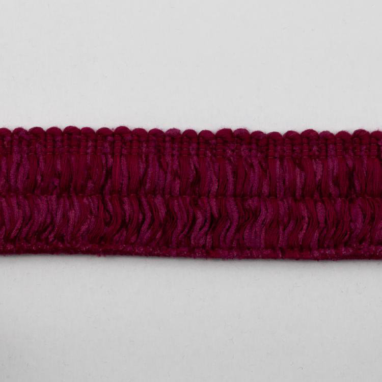Surfside Brush Fringe Fabric, Fuchsia